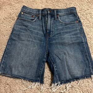 Madewell Biker Jean Shorts Size 26